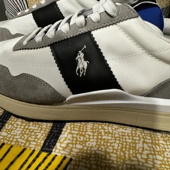 Polo Ralph Lauren Men's Train 89 Lace-Up Suede/Nylon Sneakers, Size 9.5 - Picture 11 of 11